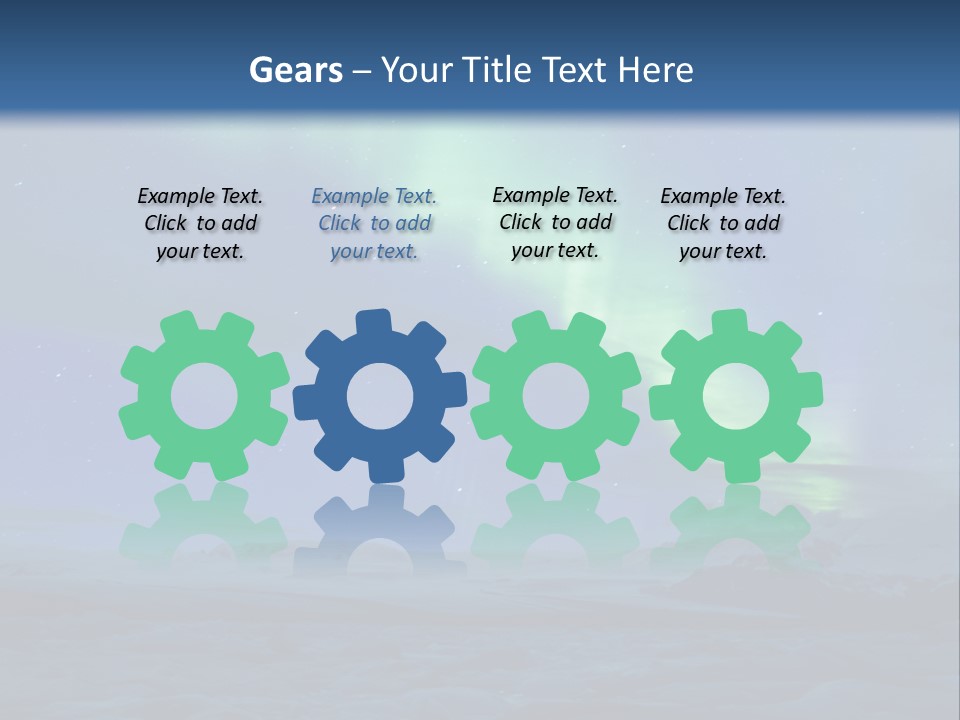 North Pole Borealis Santa PowerPoint Template