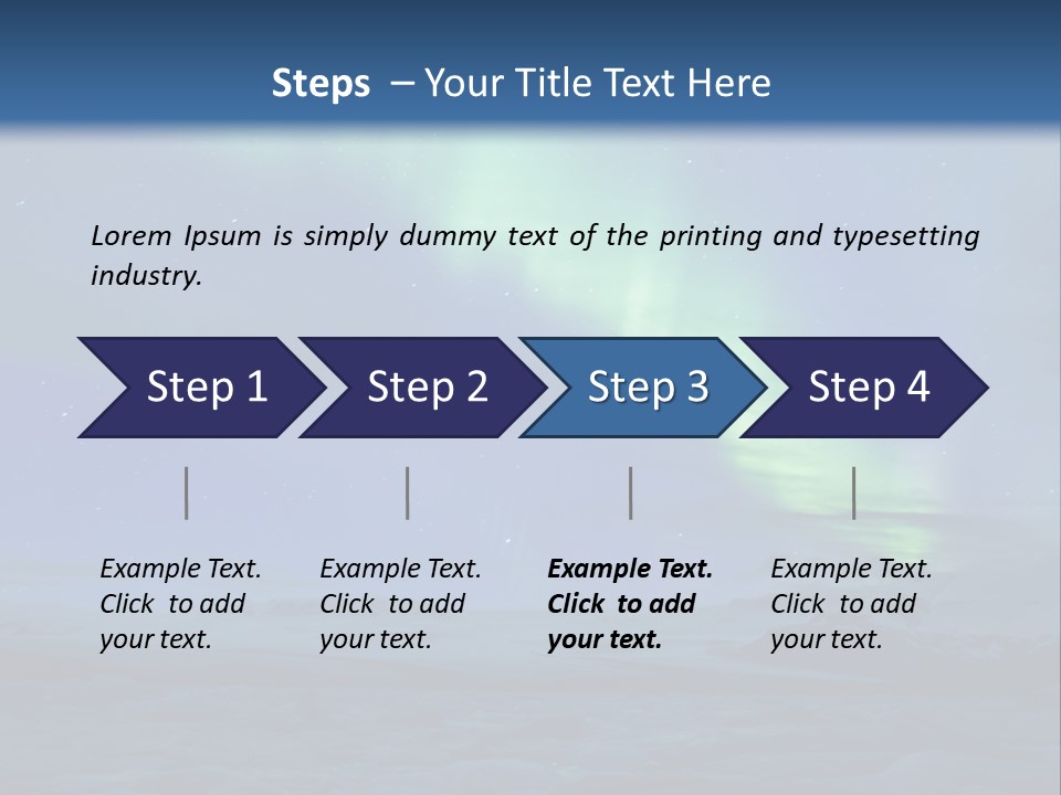 North Pole Borealis Santa PowerPoint Template