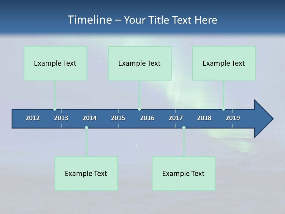 North Pole Borealis Santa PowerPoint Template