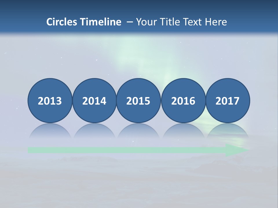 North Pole Borealis Santa PowerPoint Template