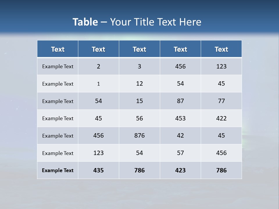 North Pole Borealis Santa PowerPoint Template