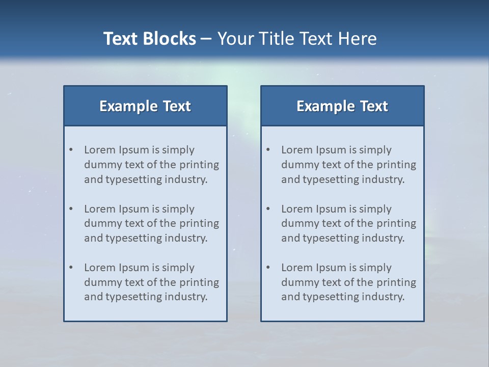 North Pole Borealis Santa PowerPoint Template