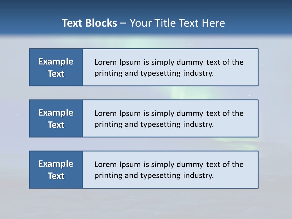North Pole Borealis Santa PowerPoint Template