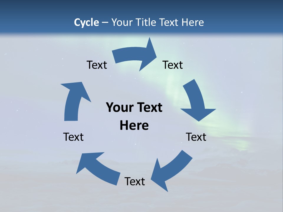 North Pole Borealis Santa PowerPoint Template