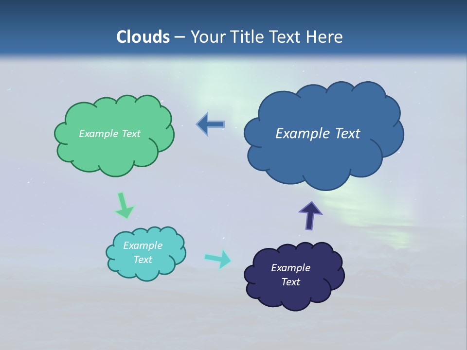 North Pole Borealis Santa PowerPoint Template
