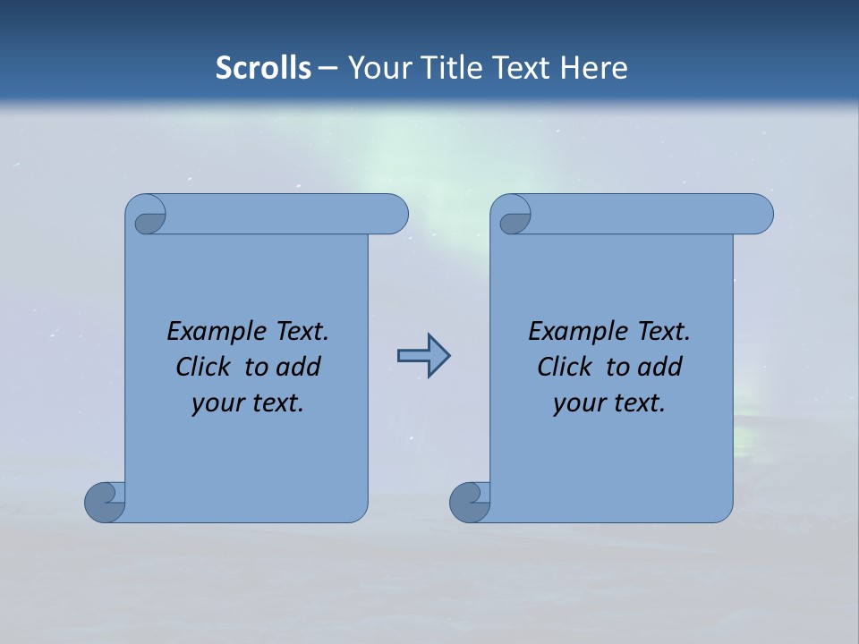 North Pole Borealis Santa PowerPoint Template
