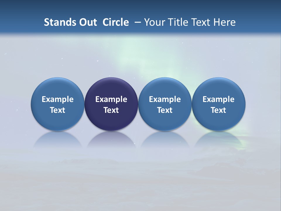 North Pole Borealis Santa PowerPoint Template