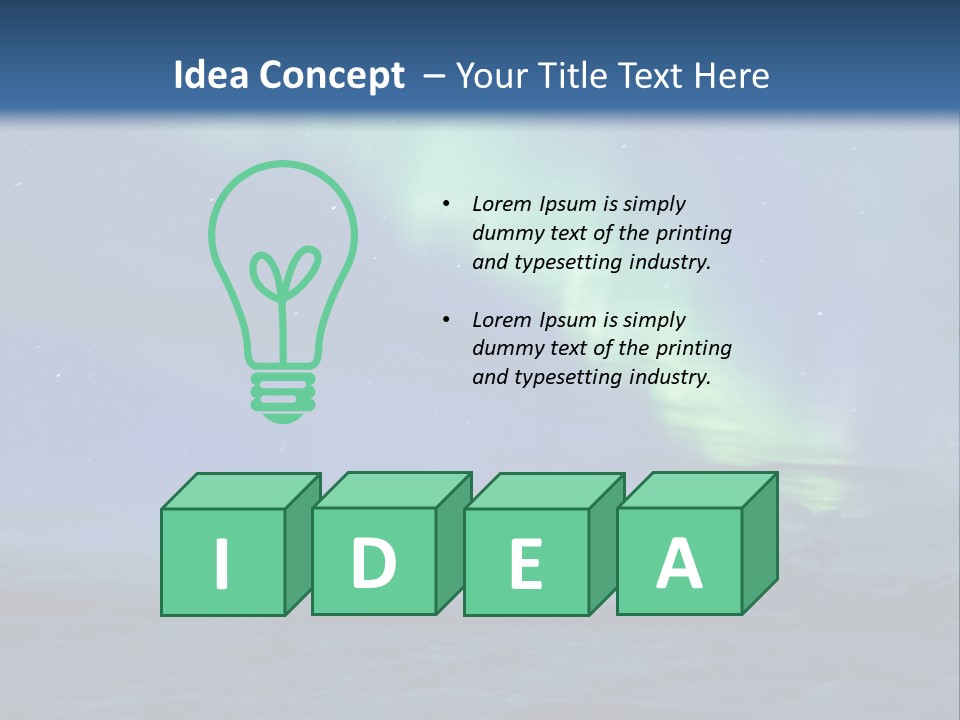 North Pole Borealis Santa PowerPoint Template