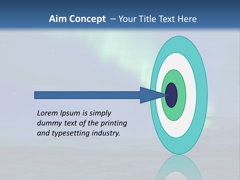 North Pole Borealis Santa PowerPoint Template