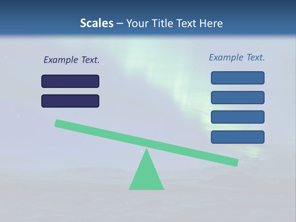 North Pole Borealis Santa PowerPoint Template