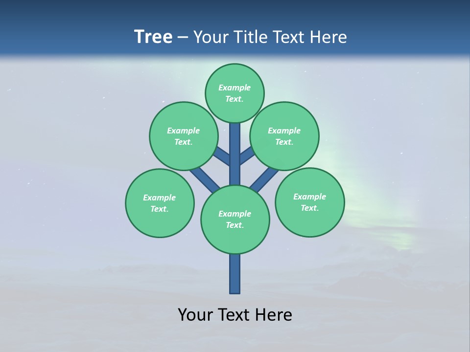 North Pole Borealis Santa PowerPoint Template