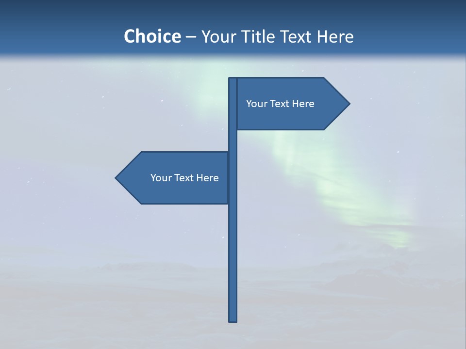 North Pole Borealis Santa PowerPoint Template