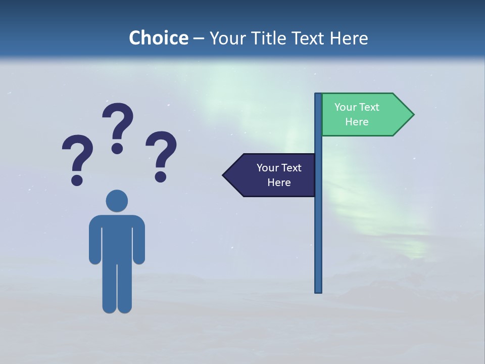 North Pole Borealis Santa PowerPoint Template