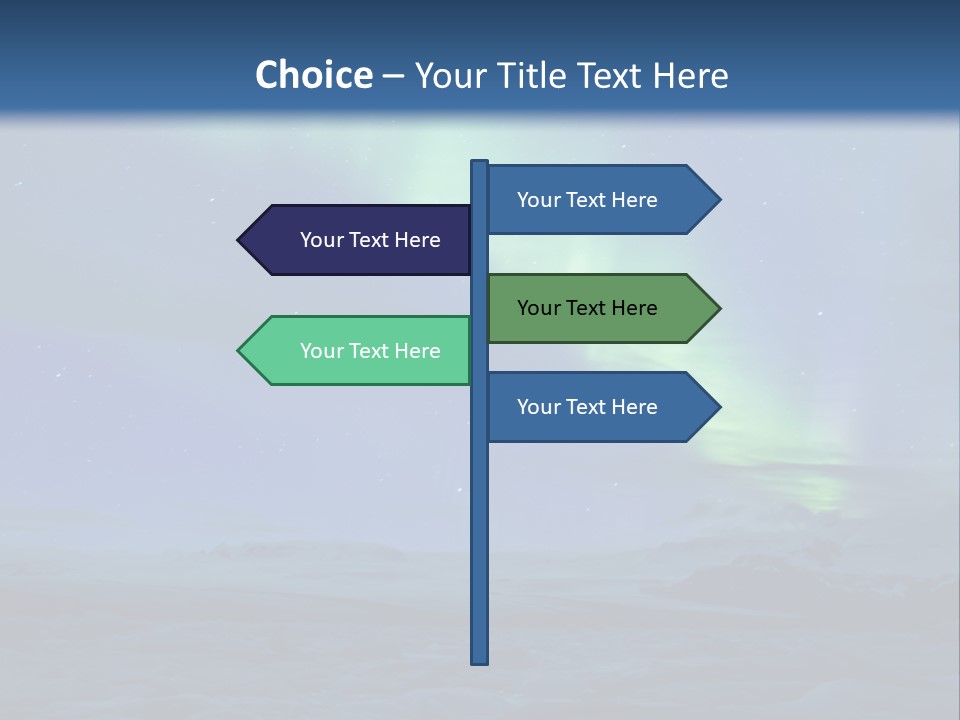 North Pole Borealis Santa PowerPoint Template