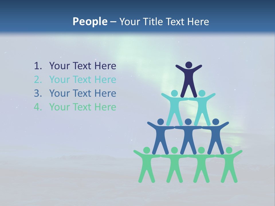 North Pole Borealis Santa PowerPoint Template