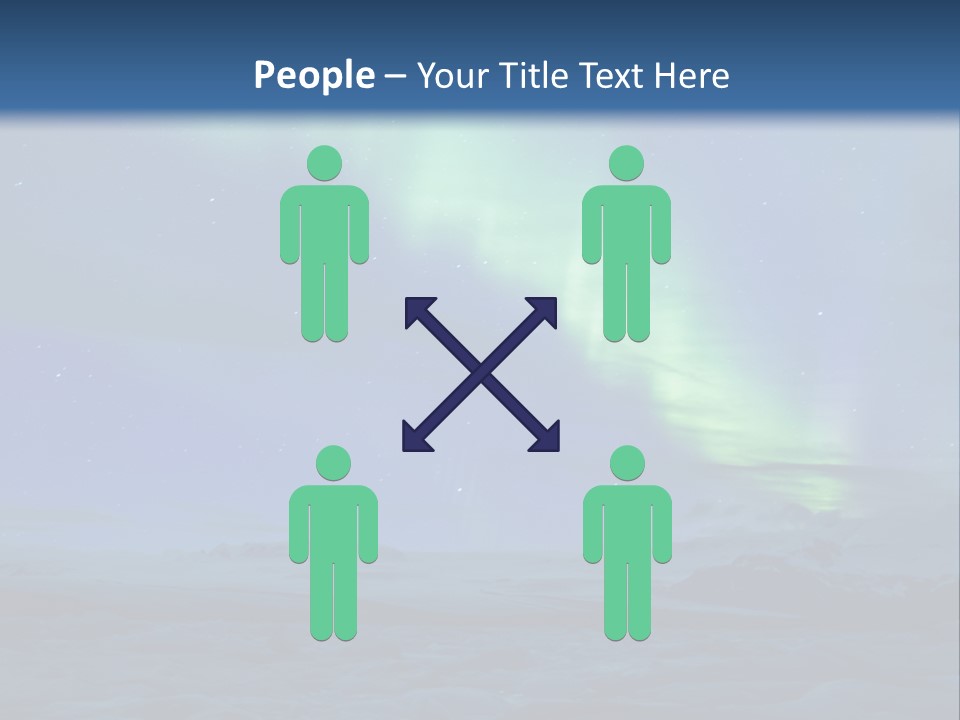 North Pole Borealis Santa PowerPoint Template