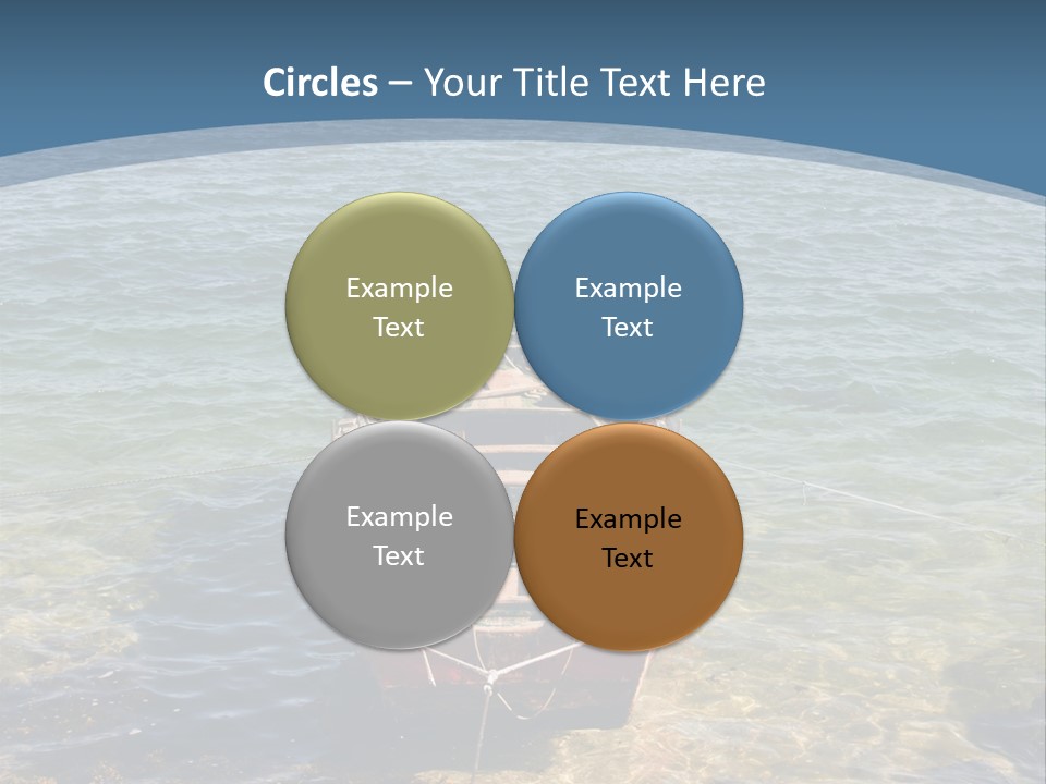 Fish Sunrise Wood PowerPoint Template