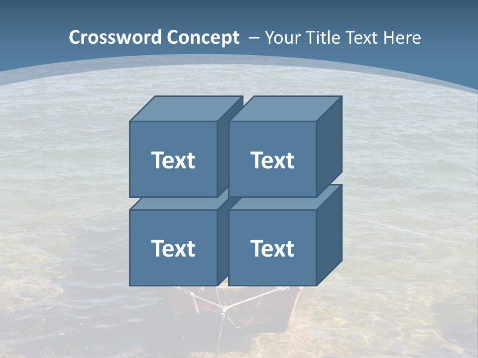 Fish Sunrise Wood PowerPoint Template