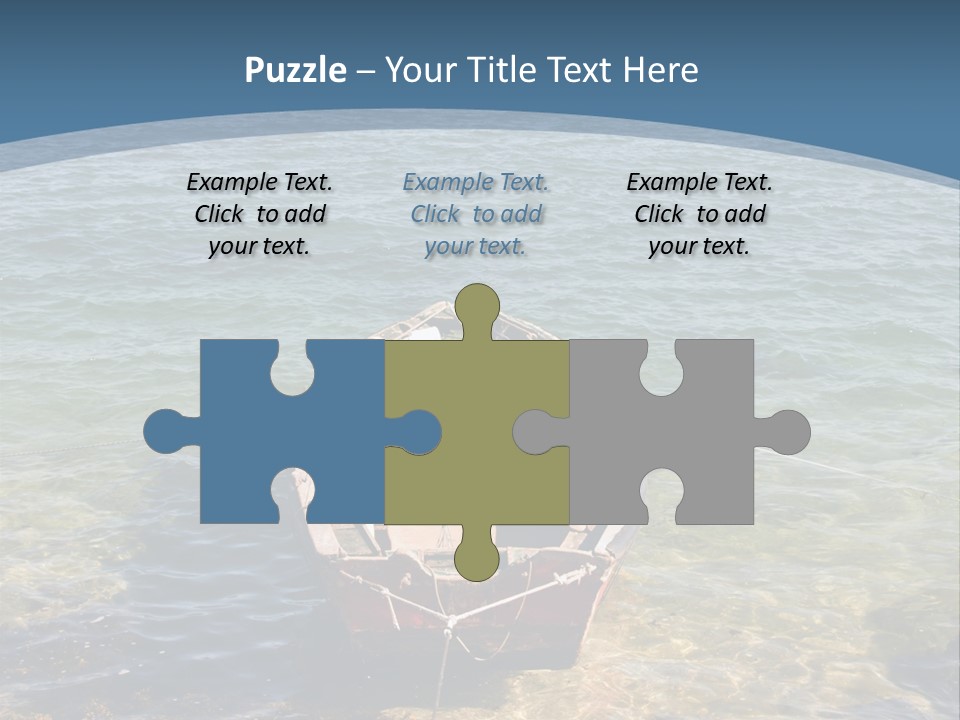 Fish Sunrise Wood PowerPoint Template