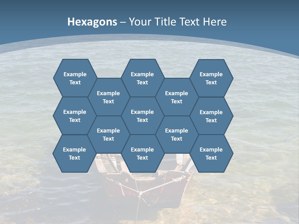 Fish Sunrise Wood PowerPoint Template