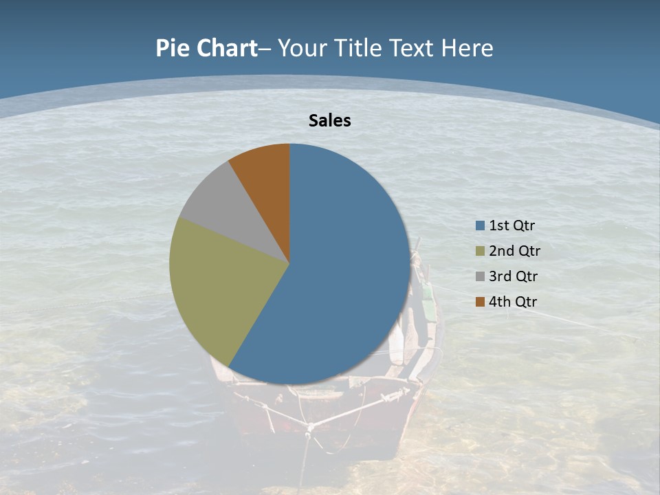 Fish Sunrise Wood PowerPoint Template