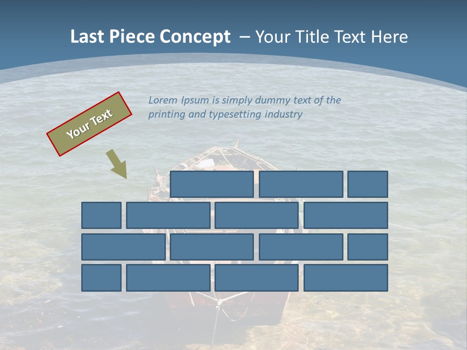 Fish Sunrise Wood PowerPoint Template
