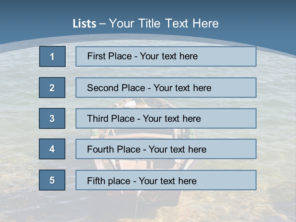 Fish Sunrise Wood PowerPoint Template
