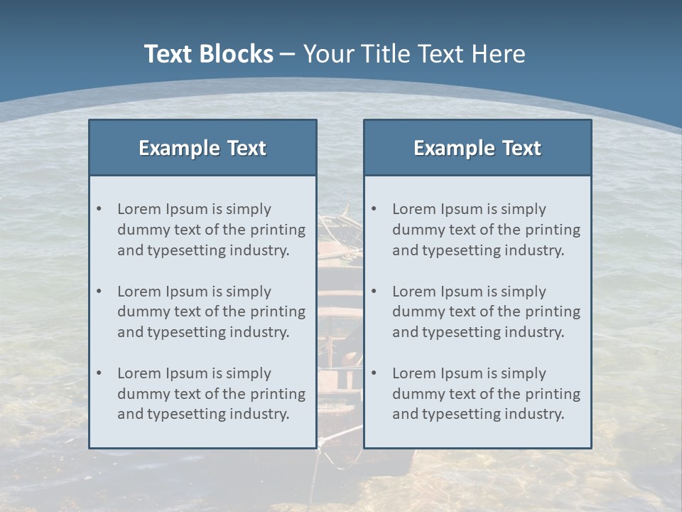 Fish Sunrise Wood PowerPoint Template