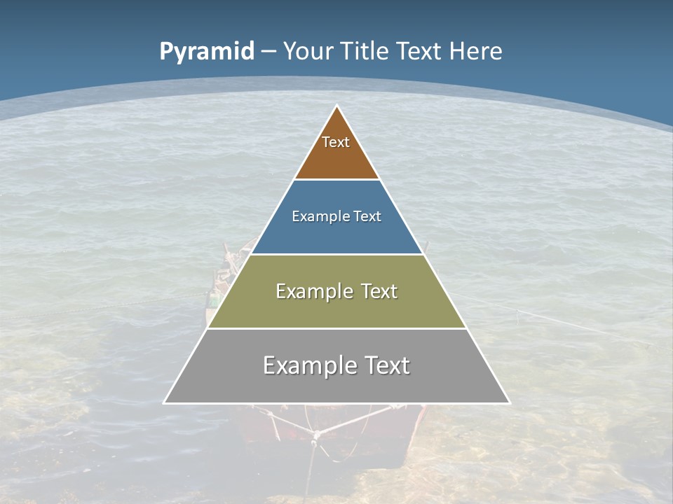 Fish Sunrise Wood PowerPoint Template