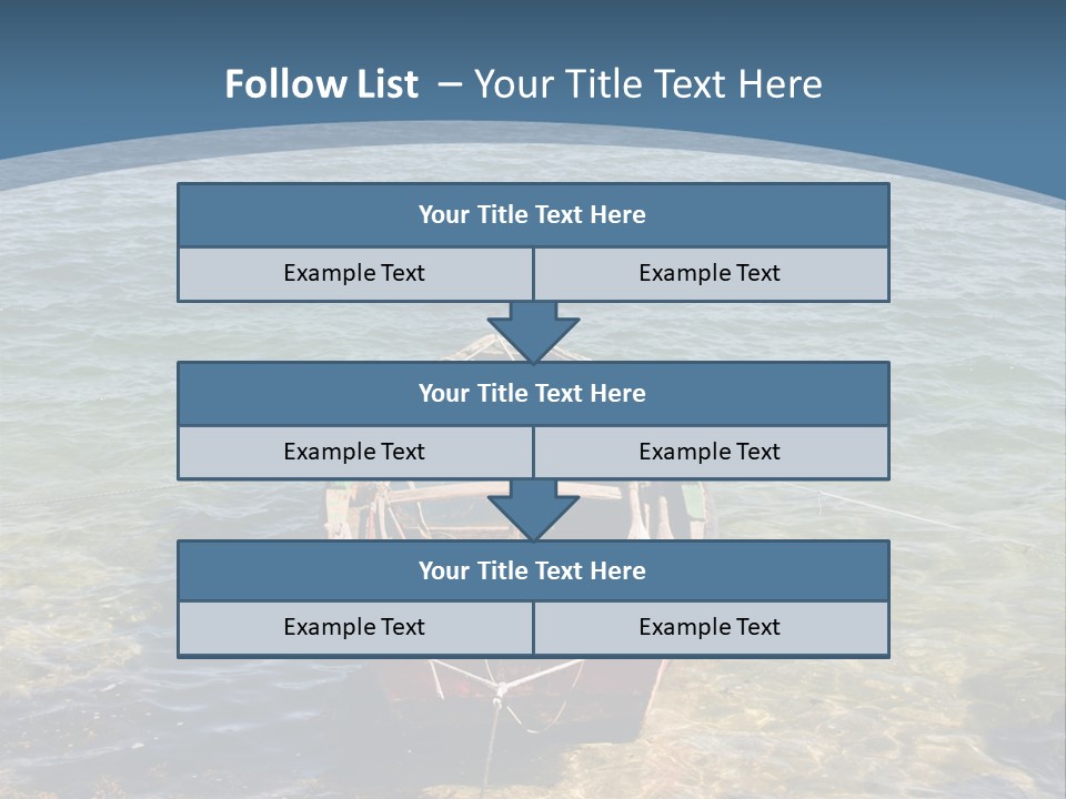 Fish Sunrise Wood PowerPoint Template