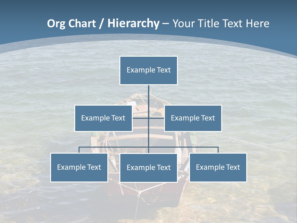 Fish Sunrise Wood PowerPoint Template