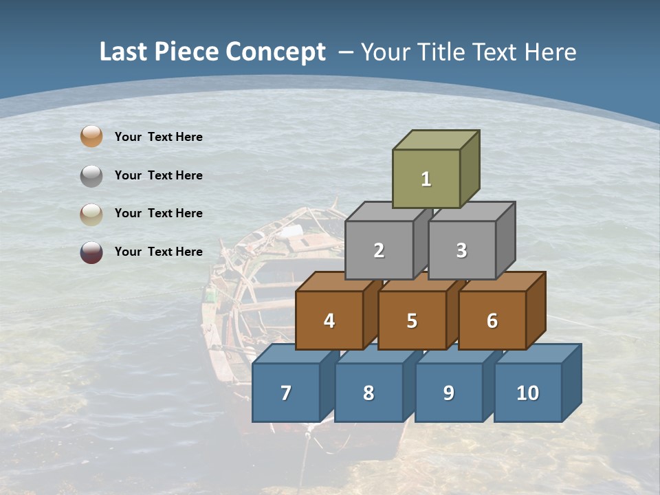 Fish Sunrise Wood PowerPoint Template