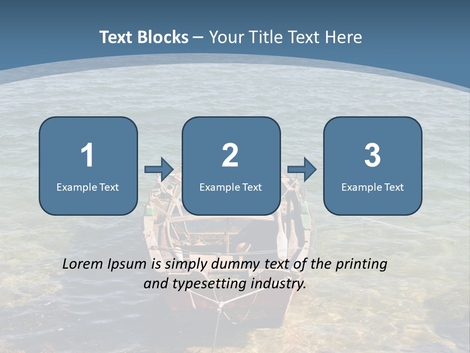 Fish Sunrise Wood PowerPoint Template