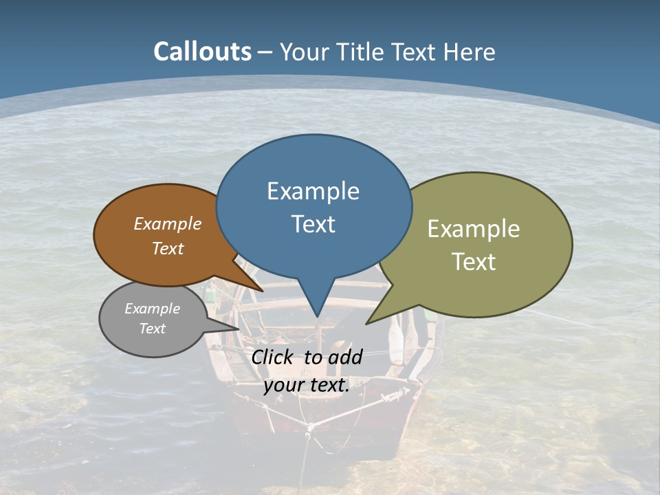 Fish Sunrise Wood PowerPoint Template