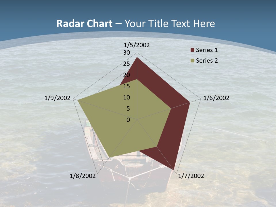 Fish Sunrise Wood PowerPoint Template
