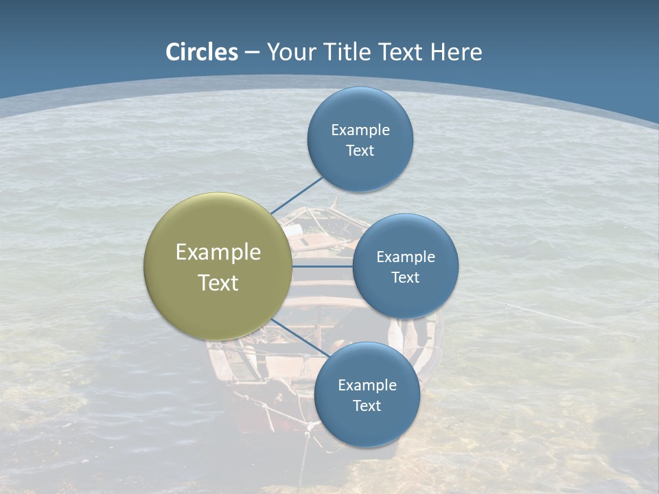 Fish Sunrise Wood PowerPoint Template