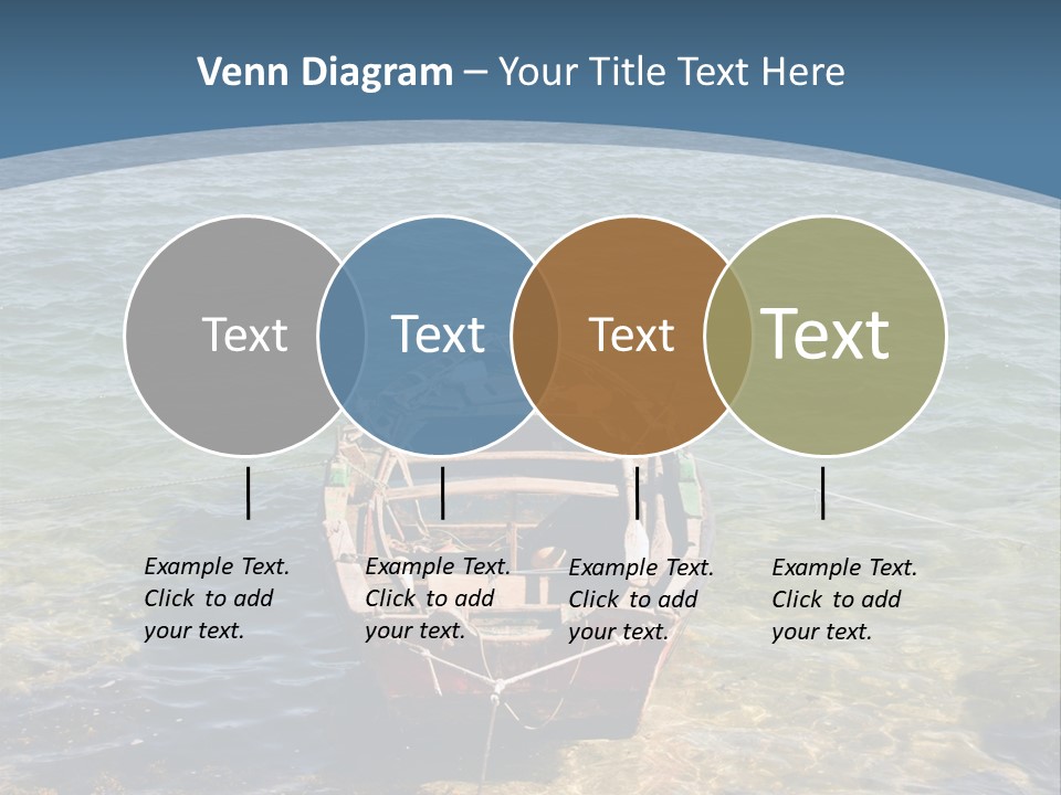 Fish Sunrise Wood PowerPoint Template