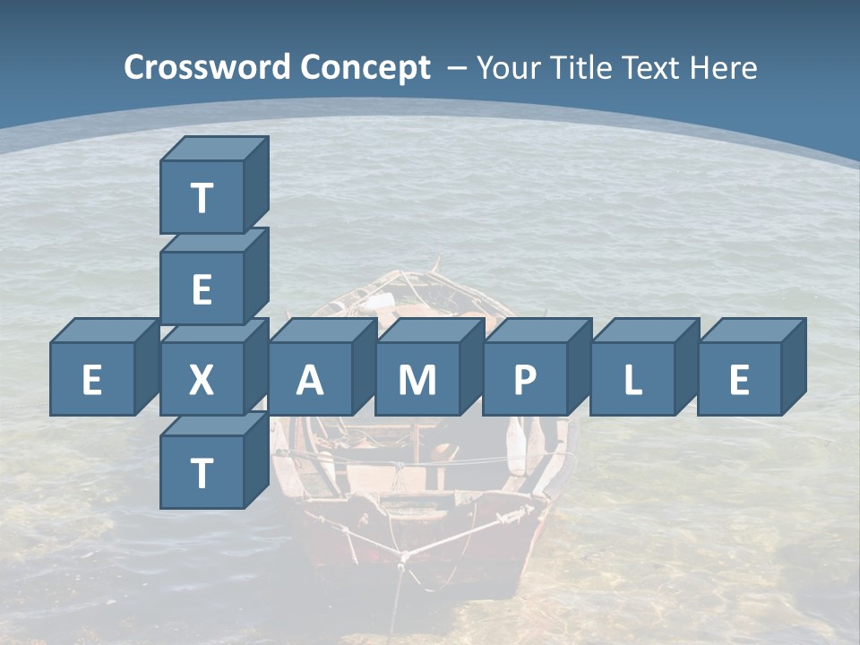 Fish Sunrise Wood PowerPoint Template