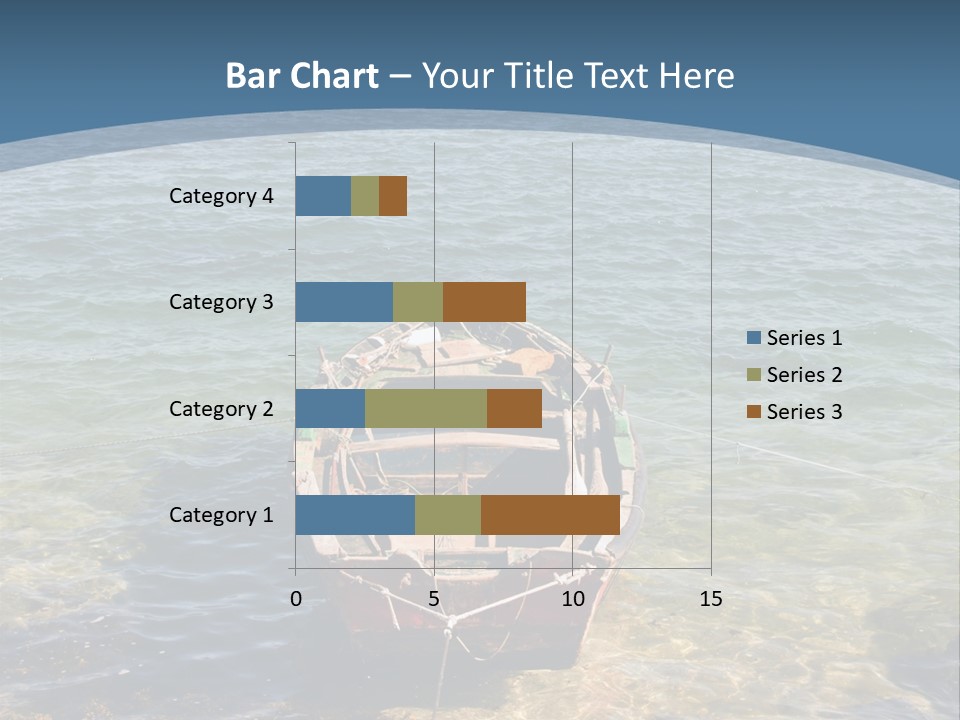 Fish Sunrise Wood PowerPoint Template