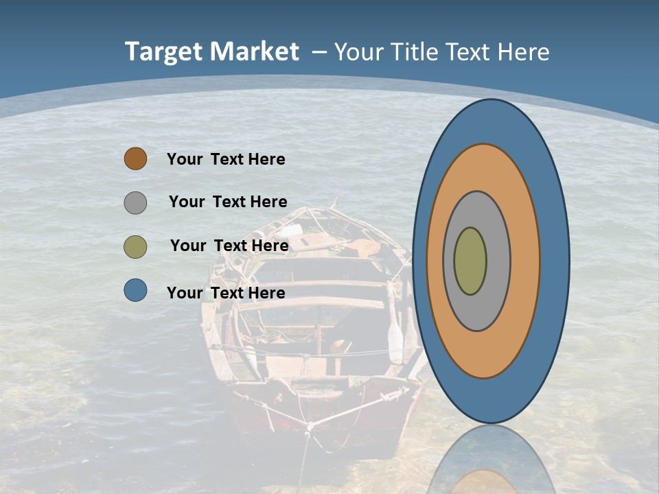 Fish Sunrise Wood PowerPoint Template