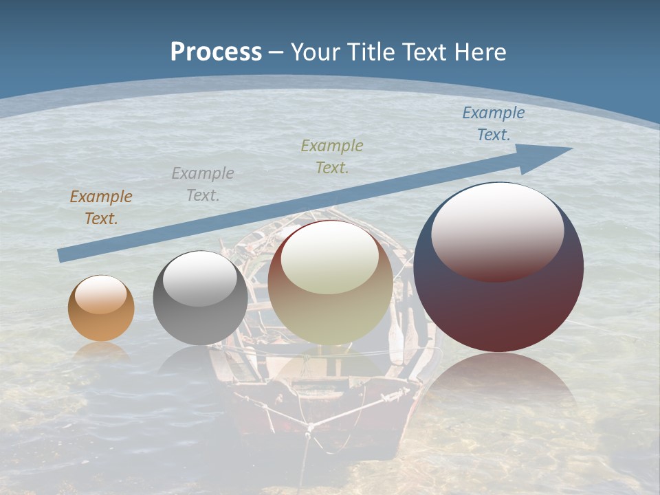 Fish Sunrise Wood PowerPoint Template