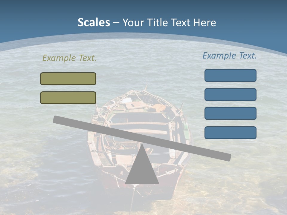 Fish Sunrise Wood PowerPoint Template