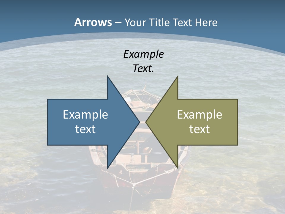 Fish Sunrise Wood PowerPoint Template