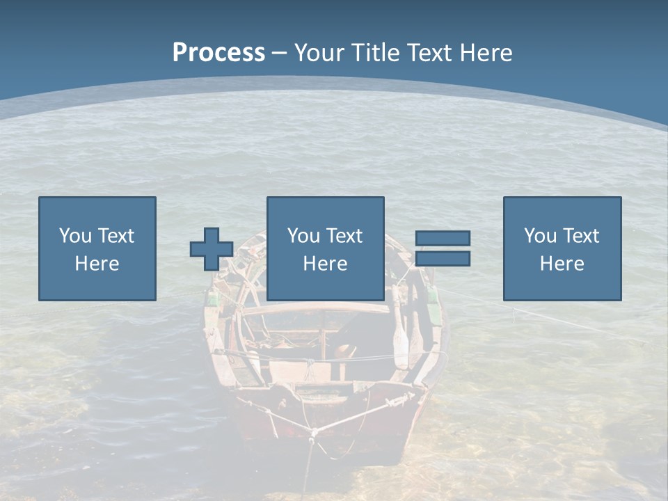Fish Sunrise Wood PowerPoint Template