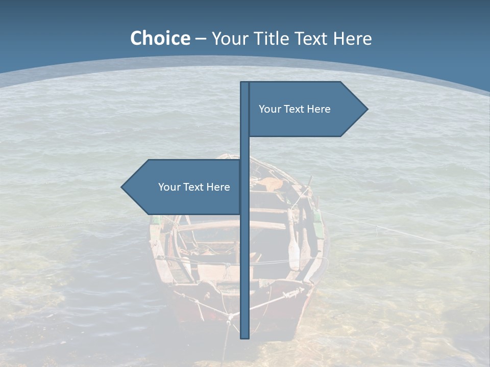 Fish Sunrise Wood PowerPoint Template