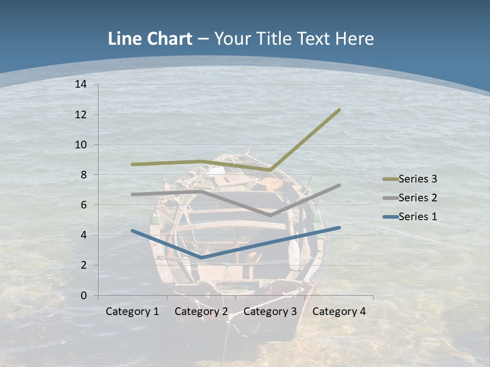 Fish Sunrise Wood PowerPoint Template