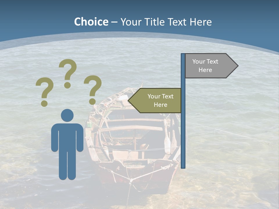 Fish Sunrise Wood PowerPoint Template