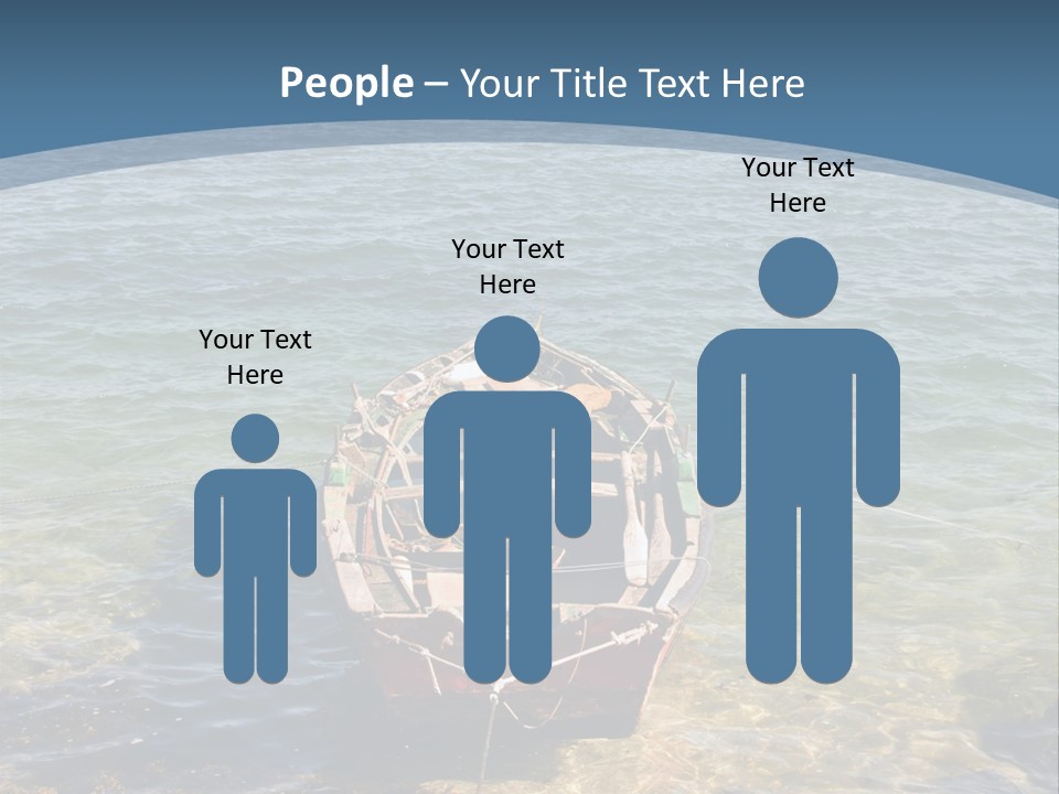 Fish Sunrise Wood PowerPoint Template