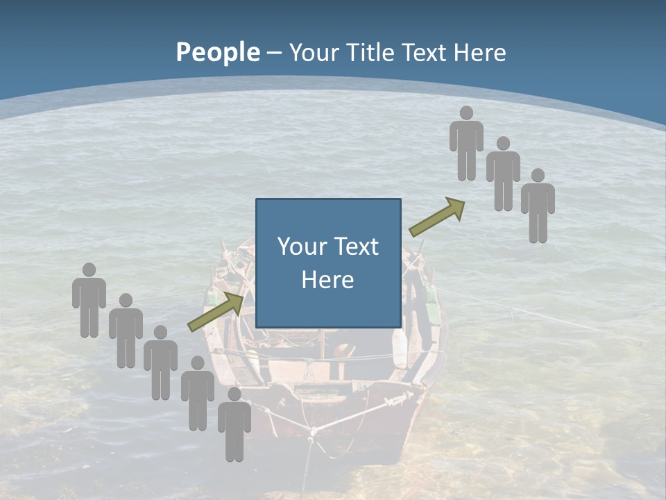 Fish Sunrise Wood PowerPoint Template