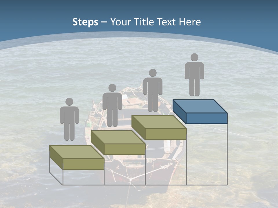 Fish Sunrise Wood PowerPoint Template